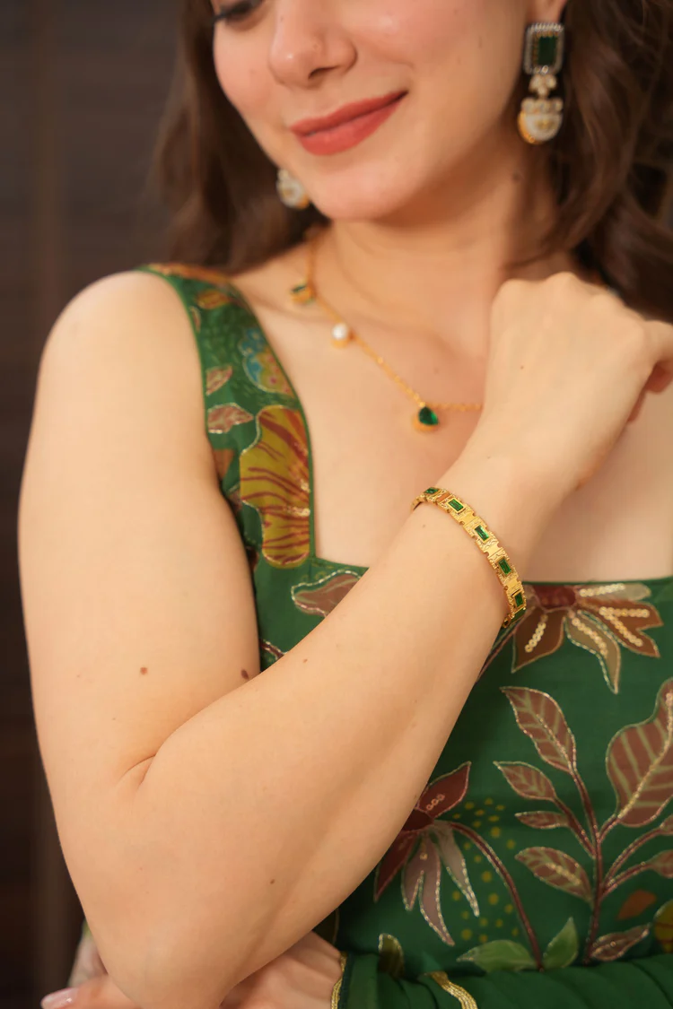 Sparkling Green Printed Palazzo Set