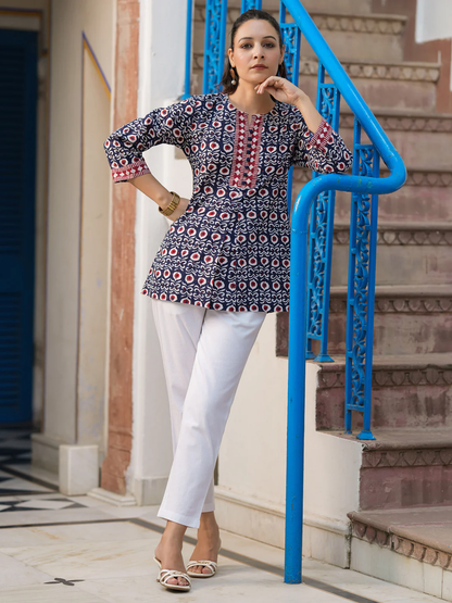 Vacation Wear For Women Short Kurti